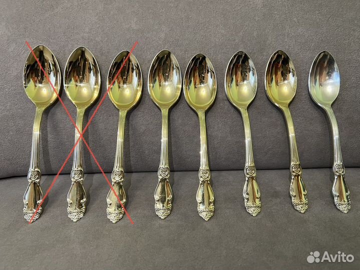 Ложки позолоченные мнц