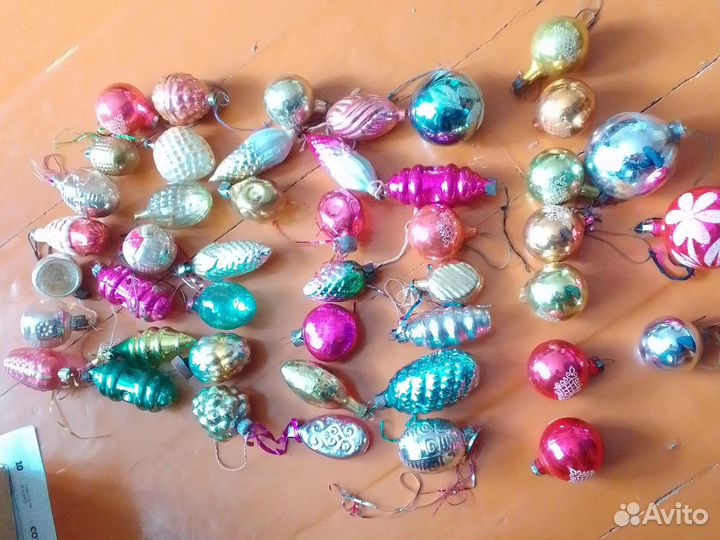 Елочные игрушки СССР одним лотом 45 штук