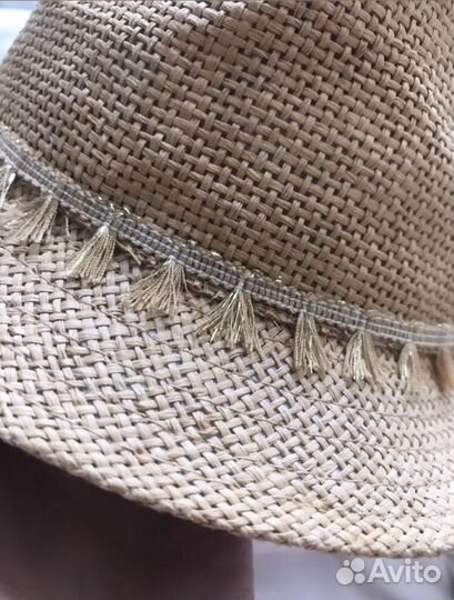 Соломенная шляпа детская kiabi и шапка Fila легкая