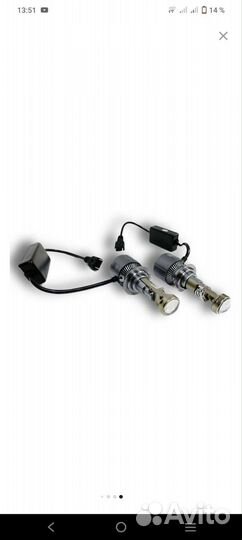 Светодиодные лампы led h7 с мини линзами