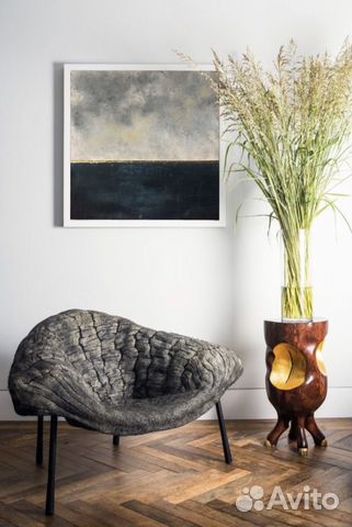 Картина абстрактный морской пейзаж 70х70