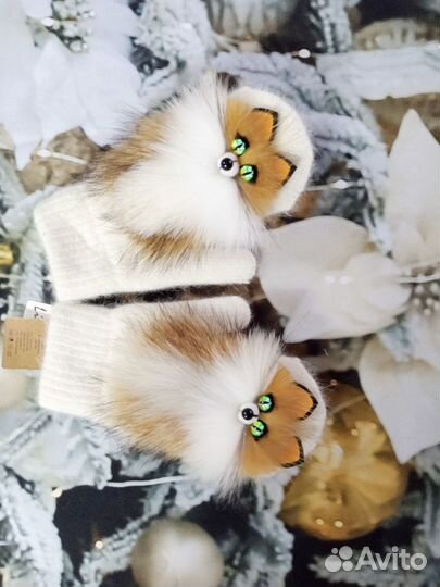 Варежки с лисичками