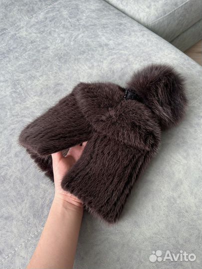 Шапка норковая женская