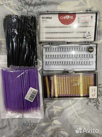Накладные ресницы пучки