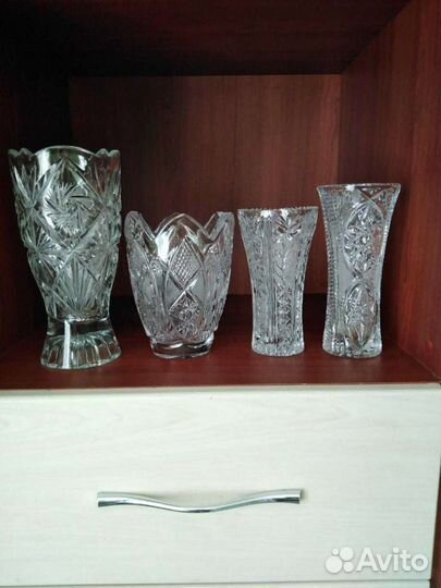 Ваза хрустальная