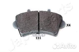 Колодки тормозные дисковые, комплект LCV PA-151