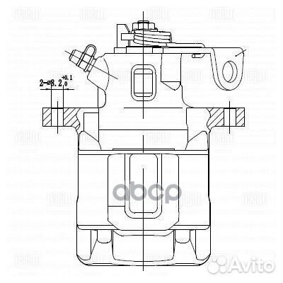 Суппорт тормозной зад прав LCV CF 182010 CF