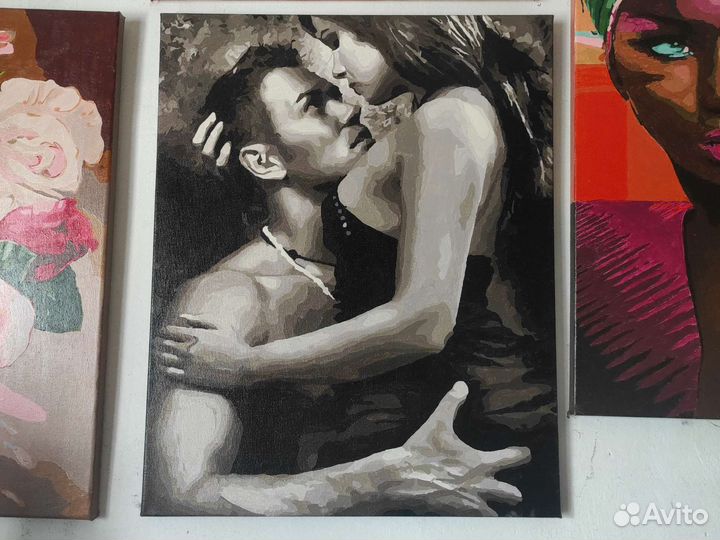 Картины по номерам раскрашенная 700р