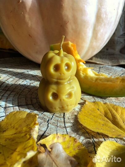 Свечи тыквы к Хэллоуину