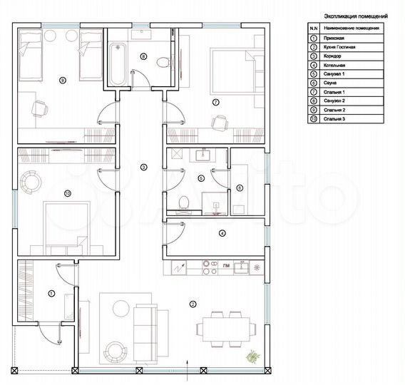 Дом 145,3 м² на участке 7 сот.