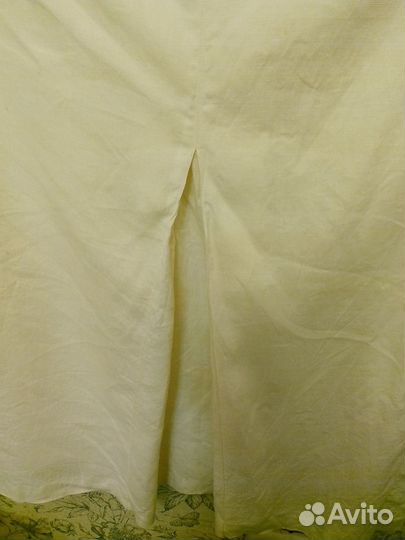 Юбка на подкладе лён