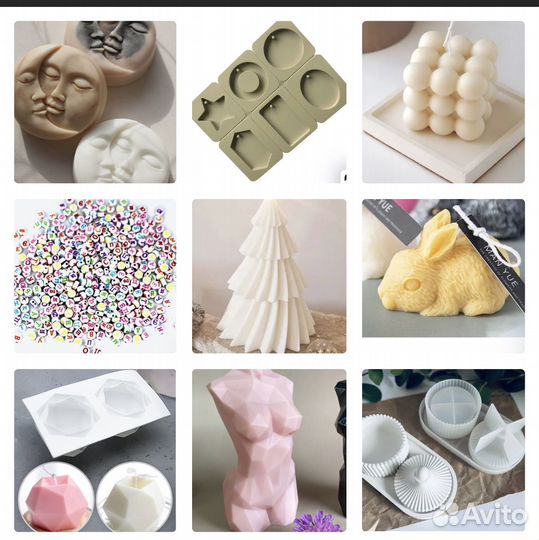 Набор для свечеварения и изделий из гипса По РФ