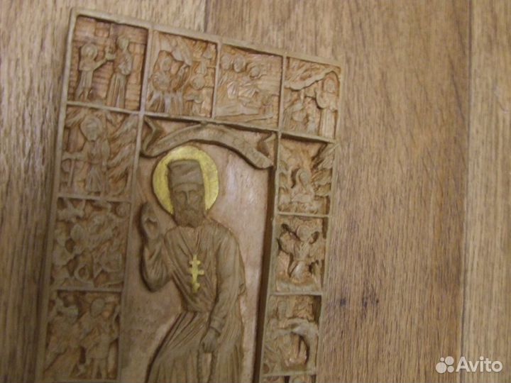 Икона Святой Преподобный Серафим Саровский с житие