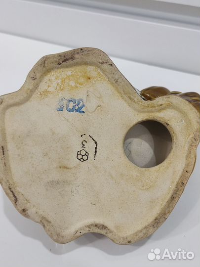 Пепельница керамическая ворона, птица СССР