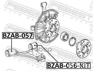 Сайлентблок нижнего рычага подвески (комплект)