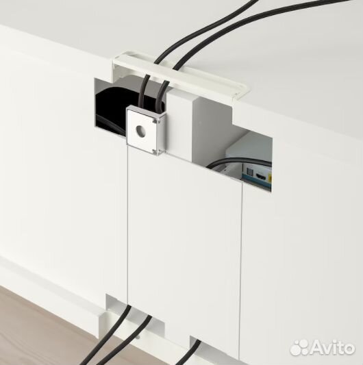 Бесто Тумба под тв, белый120x40x38 см