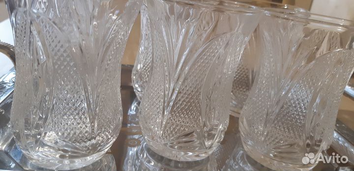 Стаканы армуды хрустальный
