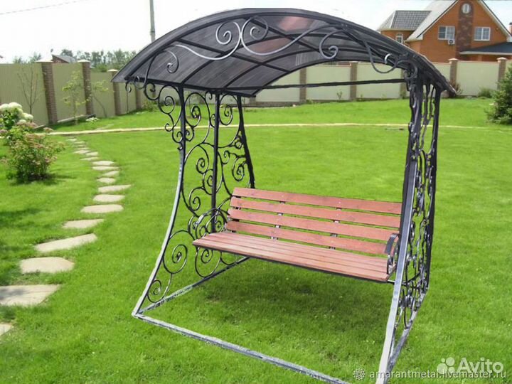 Садовые качели кованые