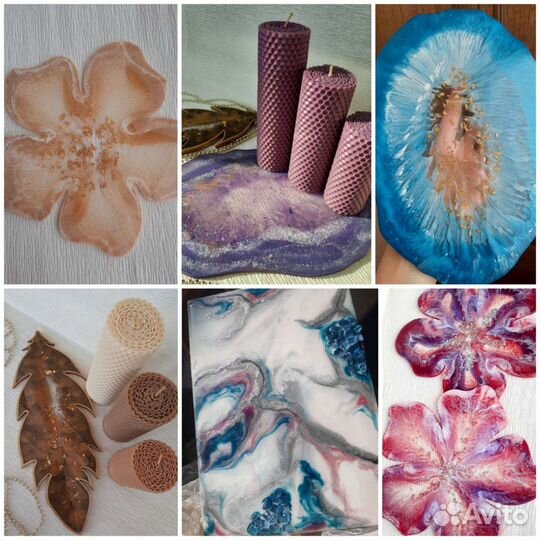 Свечи исполняющие желания, изделия из эпоксидной с