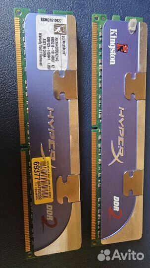 Оперативная память ddr2 KHX6400D2K2/4G