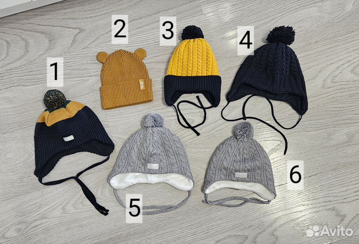 Шапки детские на мальчика