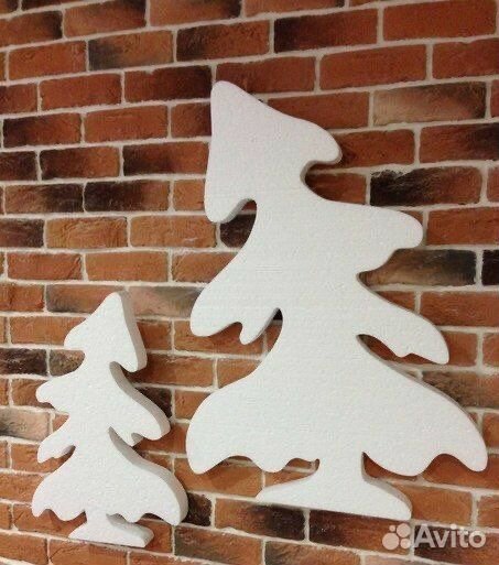 Новогодние украшения, декор из пенопласта