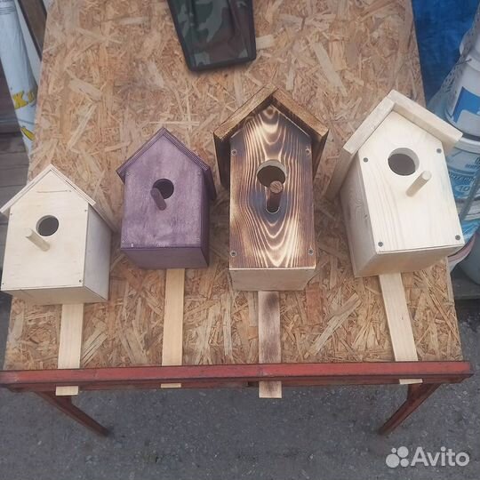 Скворечники для птиц из дерева и фанеры, стоимость