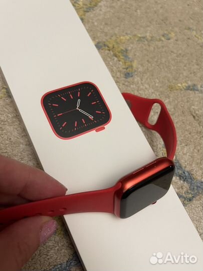 Часы apple watch 6 40 mm красные на запчасти