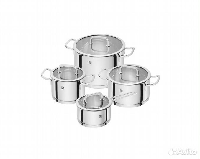 Красивый набор из 4 кастрюль Zwilling, Германия