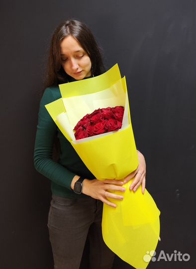 Букет из 15 роз с упаковкой доставка