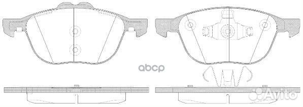 1082 50 колодки дисковые п. Ford Kuga 1.6i-2.0