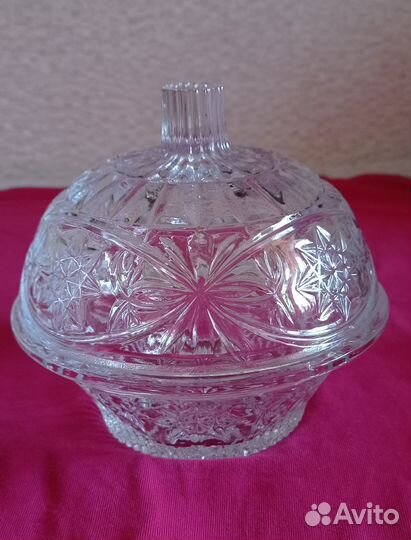 Конфетница хрусталь СССР