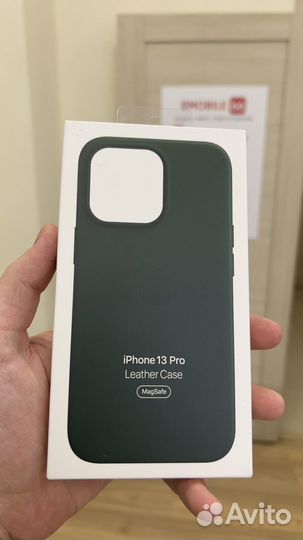 Leather Case MagSafe iPhone 13 Pro Sequoia Green