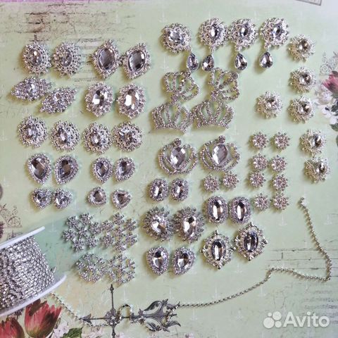 Набор кабошонов Иней