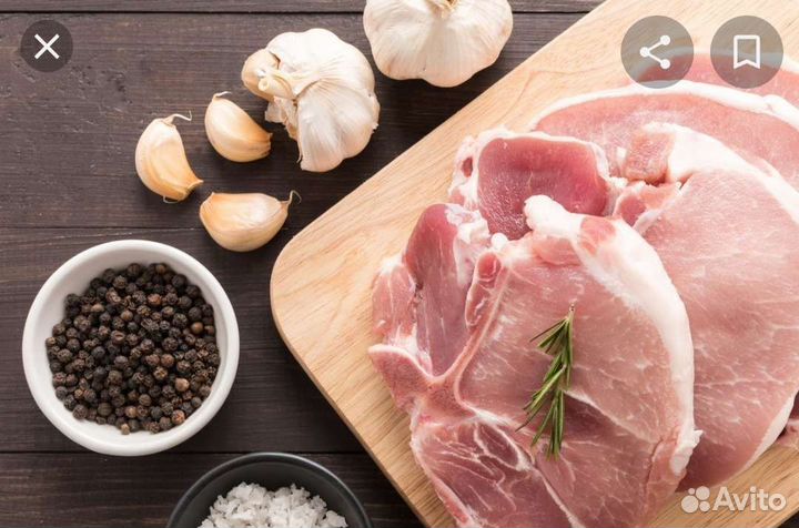 Мясо свинины домашнее