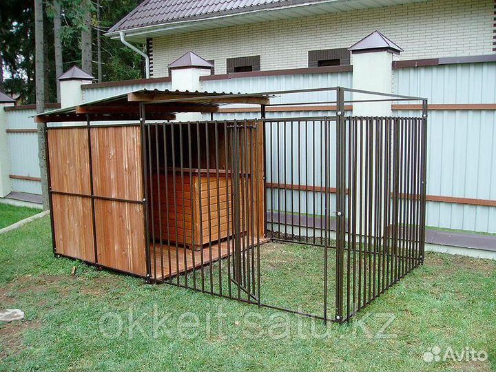 Изготовление вольеров для собак. Клетка, вольер