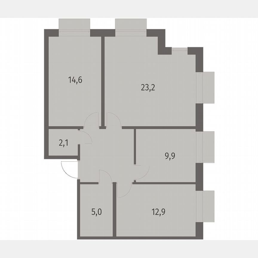 3-к. квартира, 77 м², 7/12 эт.