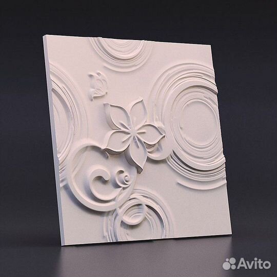 Гипсовая 3D панель Эйфория