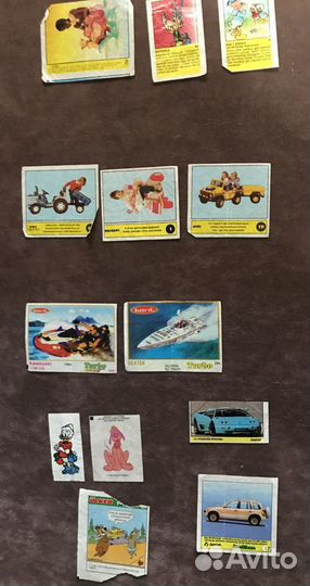 Вкладыши от жвательной резинки (жвачки)