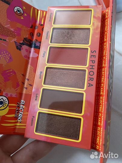 Набор палетка Electric Flame и маска Sephora
