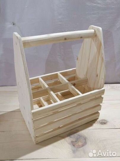 Переноска из дерева, ящик деревянный