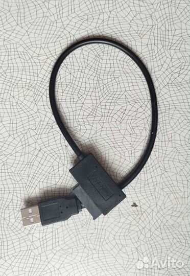 USB адаптер CD DVD Rom SATA на USB 2,0 slim SATA