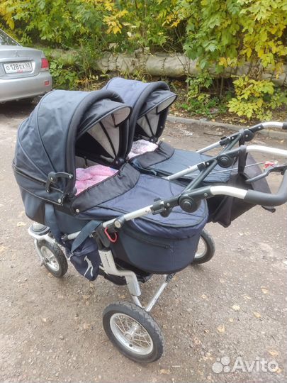 Коляска для двойни tfk