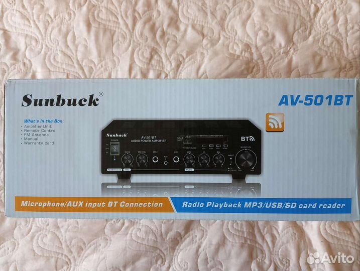Усилитель Bluetooth Sunbuck AV - 501
