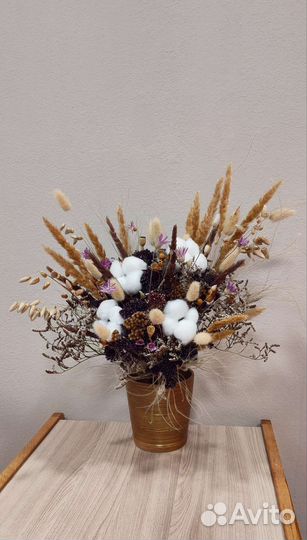 Букеты из полевых цветов, сухоцветы