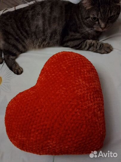 Подушка декоративная вязаная, новая