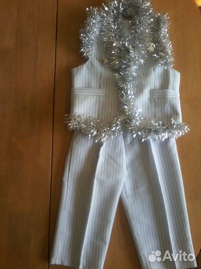 Костюм (жилетка+брюки) (костюм для зайца), 85-95см