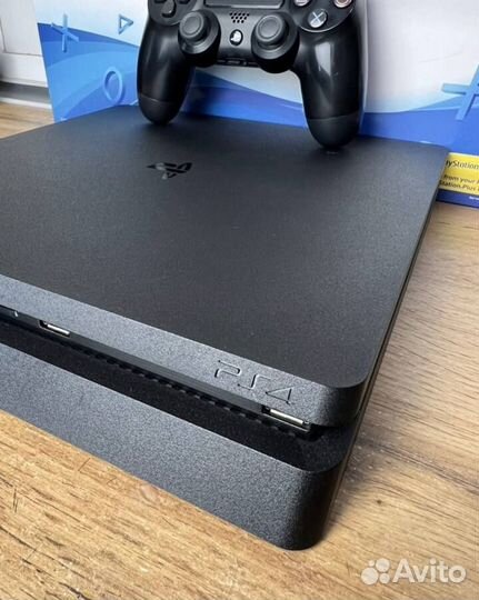 Sony playstation 4 slim (новая) + 78 игр