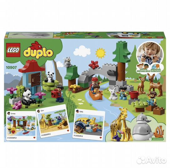 Lego duplo животные мира