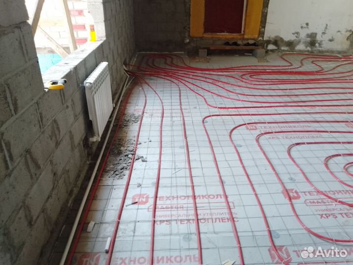 Услуги сантехника отопление теплый пол